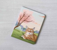 繪製貓咪寵物iPad mini 7 11代 Pro 13吋 Air 7 筆槽翻蓋式保護殼