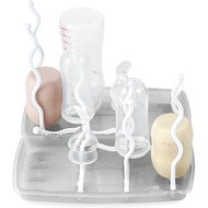 PandaEar Travel Bottle Drying Rack Space Saving| Portable Baby Bottle Dry Rack| Upright Vertical Col