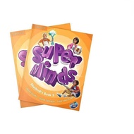 【2 Books 】Cambridge Kids English Super Minds Studentbook +workbook :starter1/2/3/4/5/6 for 5-12 Year