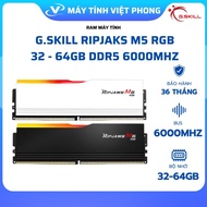 [FULLVAT] COMPUTER RAM GSKILL RIPJAKS M5 RGB 32GB 64GB BLACK - WHITE DDR5 6000MHz
