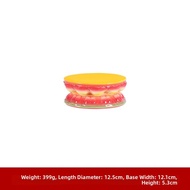 Ceramic Guanyin Buddha Statue Base round Lotus Seat Wealth Deity Offering Altar Home Buddha Table He