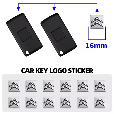 14mm Car Sticker Remote Key Fob Emblem Badge Radio button For Citroen C1 C2 C3 C4 C5 C6 C8 C4L DS3 D