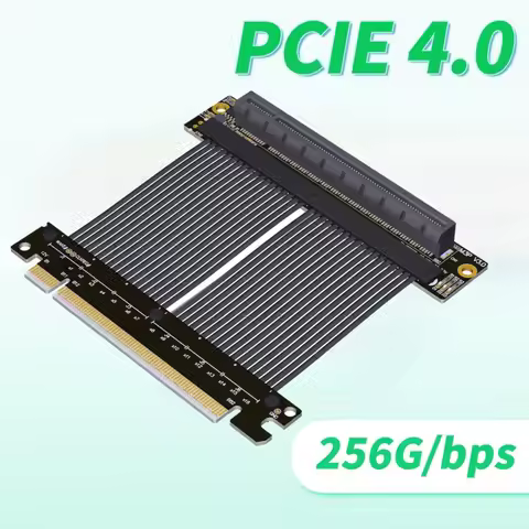 Extension Cable PCI-E 4.0 Graphics Cards PCIe 4.0 x16 Gen4 256Gbps 90° for RTX4090 RX7900xtx GPU Ext