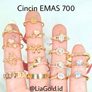 Cincin EMAS ASLI Kadar 700 / 16K ( TOKO MAS LIA GOLD BEKASI )