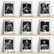 Black and White U-Ultimate Fighting Championship UFC Poster Canvas Painting Wall Decoration Gym Room