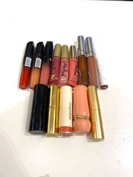 Armani / Too Faced / Estée Lauder / ColourPop / Rimmel Lipstick & Lip lacquer