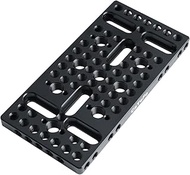 Cheese Plate Mount, 140mm Aluminum Universal Rig Plate with 1/4"-20 & 3/8"-16 Threaded Holes for DSL