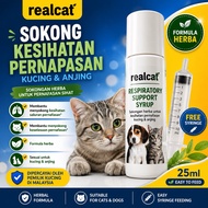 Realcat Cough Relief Syrup Kucing | Sokongan Batuk & Kahak | Herbal Formula | 25ml