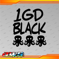 Sticker 1GD Black