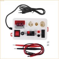 FACY LED Quick Test Light Box Voltage Power Tester with Buzzer Used for E27 B22 E14