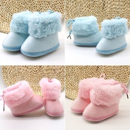 ✨ Kimi ๑ 0-18M Winter New Boys Newborn Girls Fashion Baby Girl Winter Warm Shoes Soft Soled Keep Warm Toddler Girls Faux Fleece Snow Boots