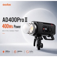 【2026 New】Godox AD400Pro II 400Ws Flash TTL HSS 1/8000s Outdoor Studio Light Bowens Mount