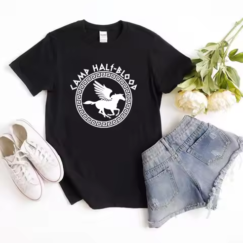 Camp Half Blood T Shirts Fall Training Camp Game Tshirt Halloween Magical Gift Percy Jackson Shirt U