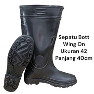 HITAM No42 BLACK BOOTS/WING ON PROJECT SHOES/BOOTS SHOES