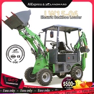 Wholesale Agricultural Electric Backhoe Loader Small 4×4 wheeled High Power Backhoe Loader Customize