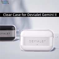 for Devialet Gemini II Case Protective Transparent Clear TPU Covers Bluetooth Earphone Shell Portabl