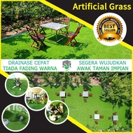 【2M × 10M | 3M × 10M | 4M × 10M】XLX TURF Mall Realistic Artificial Grass 3cm - 5Y Warranty DIY Garde