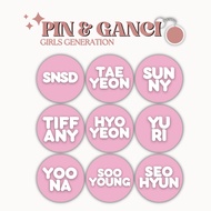 GANTUNGAN GIRLS GENERATION PIN NAME PINK KEYCHAIN 58 MM KPOP KEYCHAIN UNOFFICIAL SNSD TAEYEON