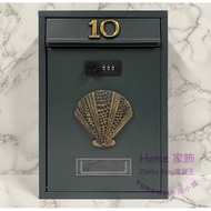 [Grocery King] Brushed Gold Shell Letter Box Combination Lock Including House Number/Letter 5 Colors