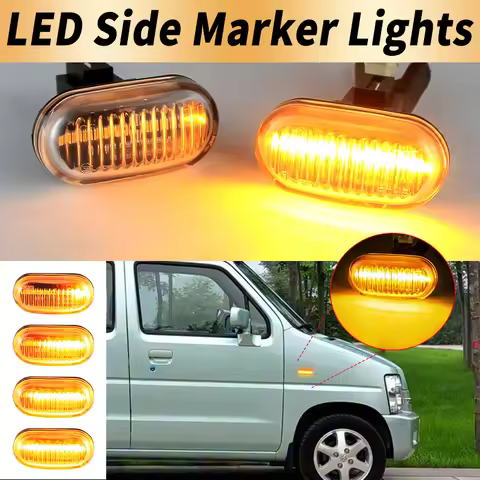 2PCS LED Side Marker Turn Signal Lights Canbus For Suzuki Grand Vitara XL-7 04- Ignis 00-03 Jimny 98