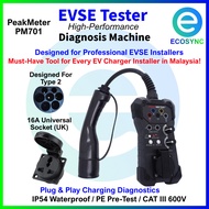 ⚡PeakMeter PM701 EVSE Tester Type 2 EV Charger Wallbox Pre-Test Tool Electrical Safety Simulator