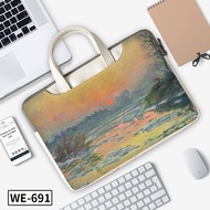 Fashion Printing Laptop Bag -Thin PU Leathder Laptop Bag Waterproof Shockproof Portable Fit 12 13.3 14.1 15 15.6 16.1 17 17.3Inch Large Laptop Bag