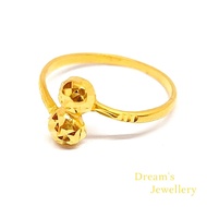 Dreams Jewellery Cincin Boba Emas 916 Original / Boba Ring 916 Gold Original