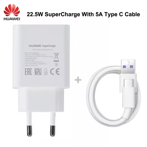 Original Huawei P20 4.5V 5A Supercharge Quick Charger 22.5W For P20 Pro P30 P40 Lite Mate 10 Mate 20