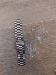 不鏽鋼錶帶連工具for Galaxy Watch6 改裝金屬錶用
