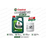 CASTROL MAGNETEC 0W-20 FULLY ENGINE OIL （ 3.5 LITRE ） （ WITH OIL FILTER ）