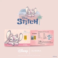 DISNEY x AURORA ITALIA (0.25g) 999.9 Stitch Pink Limited Edition Gold Bar(0.25g) 999.9