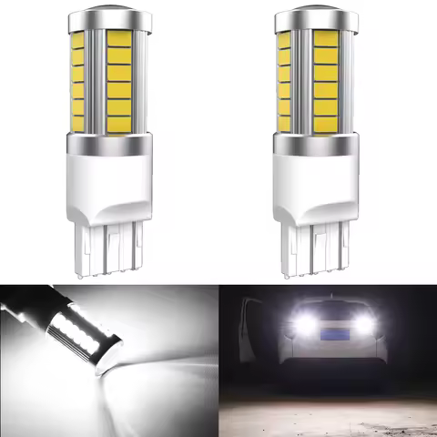 2x T20 W21/5W 7443 W21W 580 LED Brake Lamp 5630 33SMD Tail Light Stop Diode Bulb 12V For Mazda CX5 2