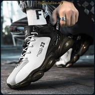 【 Ready Stock 36-46】Fashionable all-match men's high elastic sole sneakers LeBron James basketball s