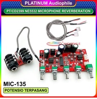PT2399 KARAOKE MIC MICROPHONE REVERBERATION MODUL DIGITAL ECHO DELAY MIC-135 136