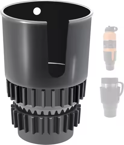 Large Car Cup Holder /w Cup Keeper Beverage Bands for Hydro Flask 32oz 40oz 50/50 Flask Yeti 24/30/3