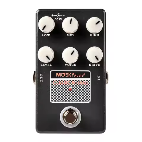 Moskyaudio M-Shall Guitar Effect Pedal Classic Classic Speaker Simulation Drive Voice Level Guitar E