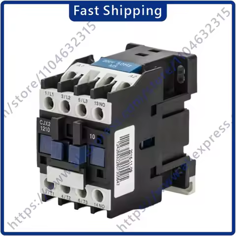 New AC contactor CJX2-1210 12A Single-Phase 220V Three-Phase 380V 110V 24V