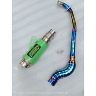 RDM24 exhaust Pipe 51mm canister conical open specs exhaust Pipe for Wave 125 Xrm 110/125 Wave 100/1