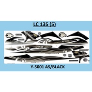 LC V1 BODY COVER STICKER STRIPE COVER SET LC135 (5) V1 ES GREEN BLUE BLACK RED