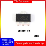 D882 SOT-89 NPN Transistor 30V/3A Patch Triode (5pcs)