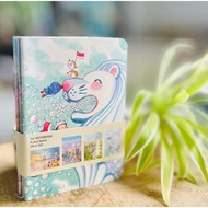 AH GUO NOTEBOOK SET A6 4PC WITH ASSORTED DESIGNS