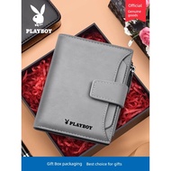 dompet kulit lelaki original dompet lelaki dompet Playboy Men Simple Street Wear Short Wallet
