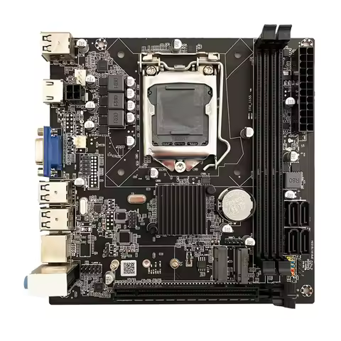 A71Z H61 Motherboard LGA 1155 Kit Desktop PC Laptop CPU Supports DDR3 M.2 NVME WiFi 17x17 ITX Mother