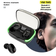 New Y60 TWS Bluetooth Earphone Wireless Headphones Earpod Earbuds Gaming Headsets For Apple iPhone X