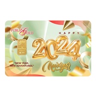 Public Gold Bullion Bar PG 1g (Au 999.9) - New Year 2024