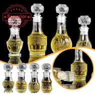 50ml Transparent Glass Whiskey Bottle Mini Glass Bottle Creative Bottle Wine Decanter Red H8q8