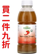 美國Dynamic Health 含醋母有機未加工蘋果醋 16盎司 (473 毫升)
