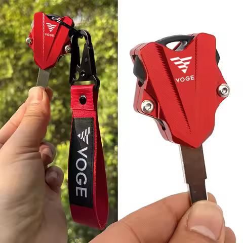 VOGE Motorcycle Key Case Shell & KeyChain Ring Accessories For VOGE 525R 250RR 300RR 300AC 500AC 650