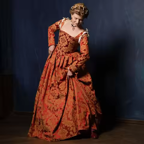 16th Century Costume Women Italian Renaissance Tudor Queen Elizabeth Costume Borgia Cosplay Medieval