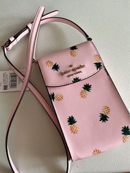 Kate Spade 粉色菠蘿手機袋